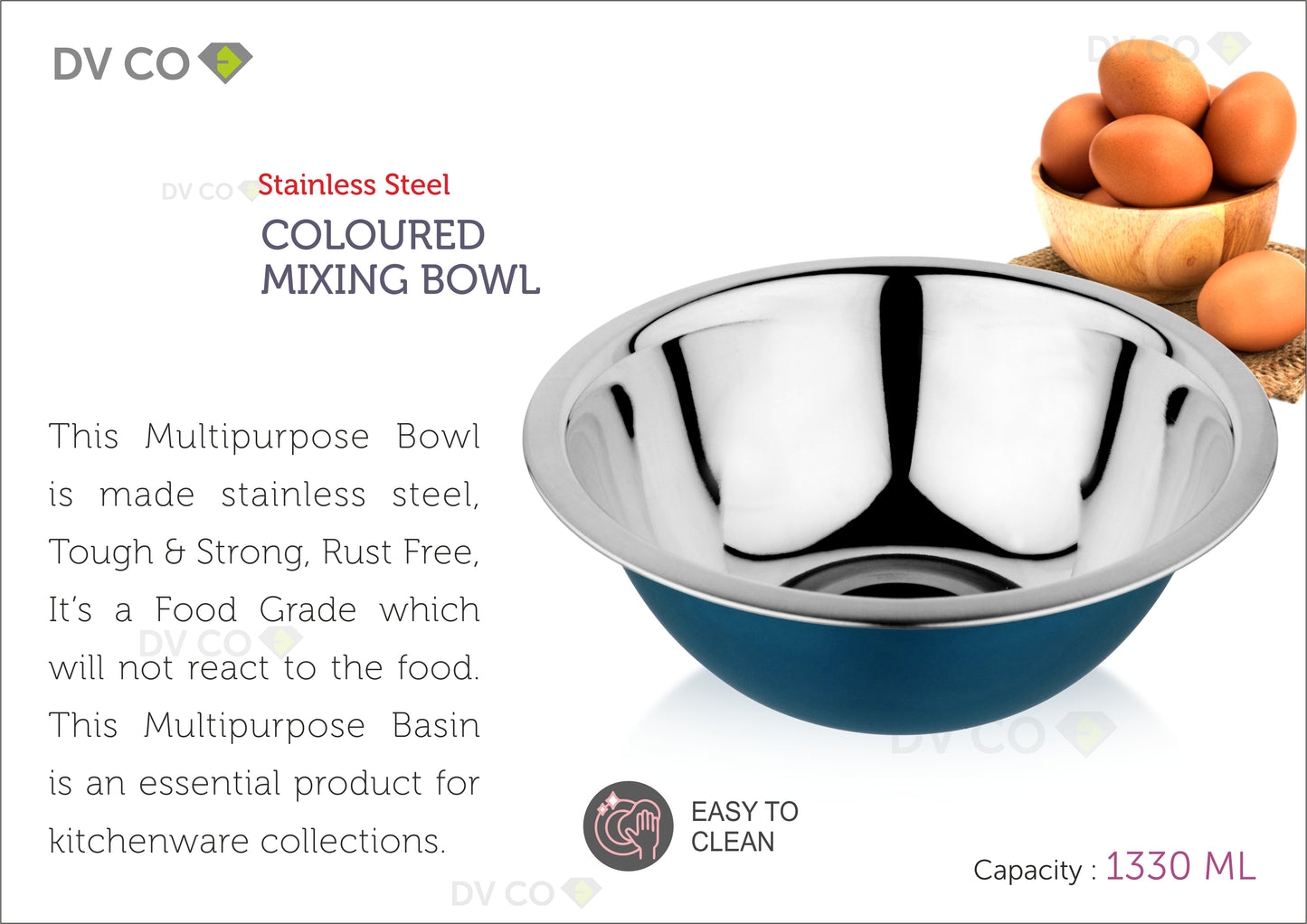 Kitchenware Mixing Bowl Blue Color