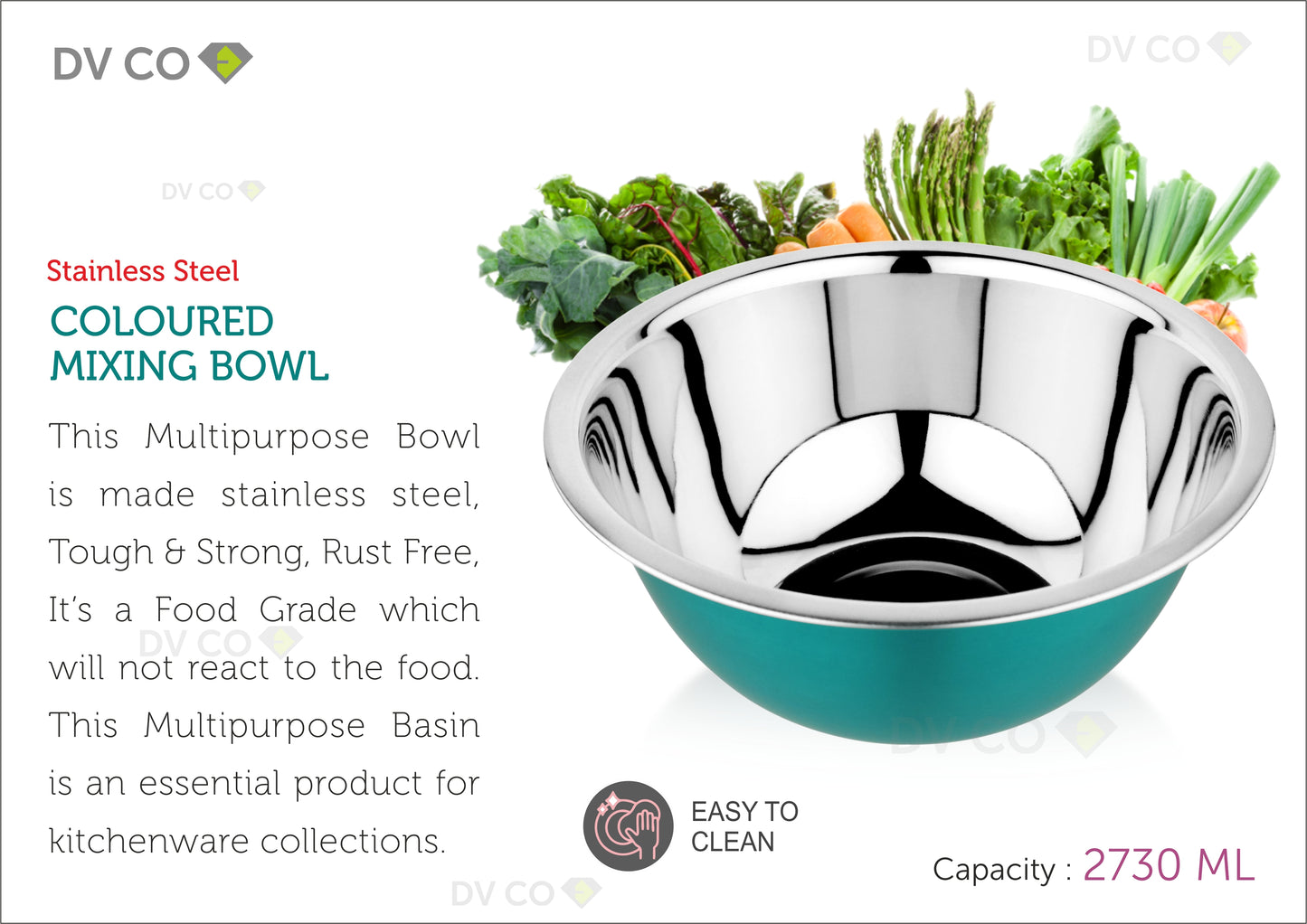 Kitchenware Mixing Bowl Green Color