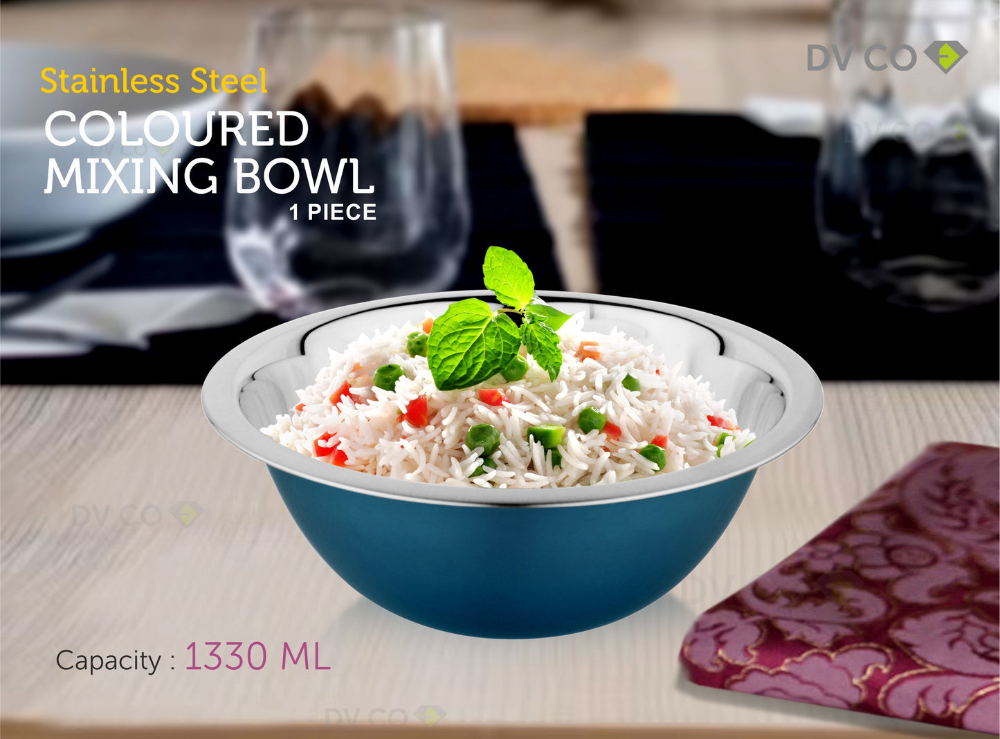Kitchenware Mixing Bowl Blue Color