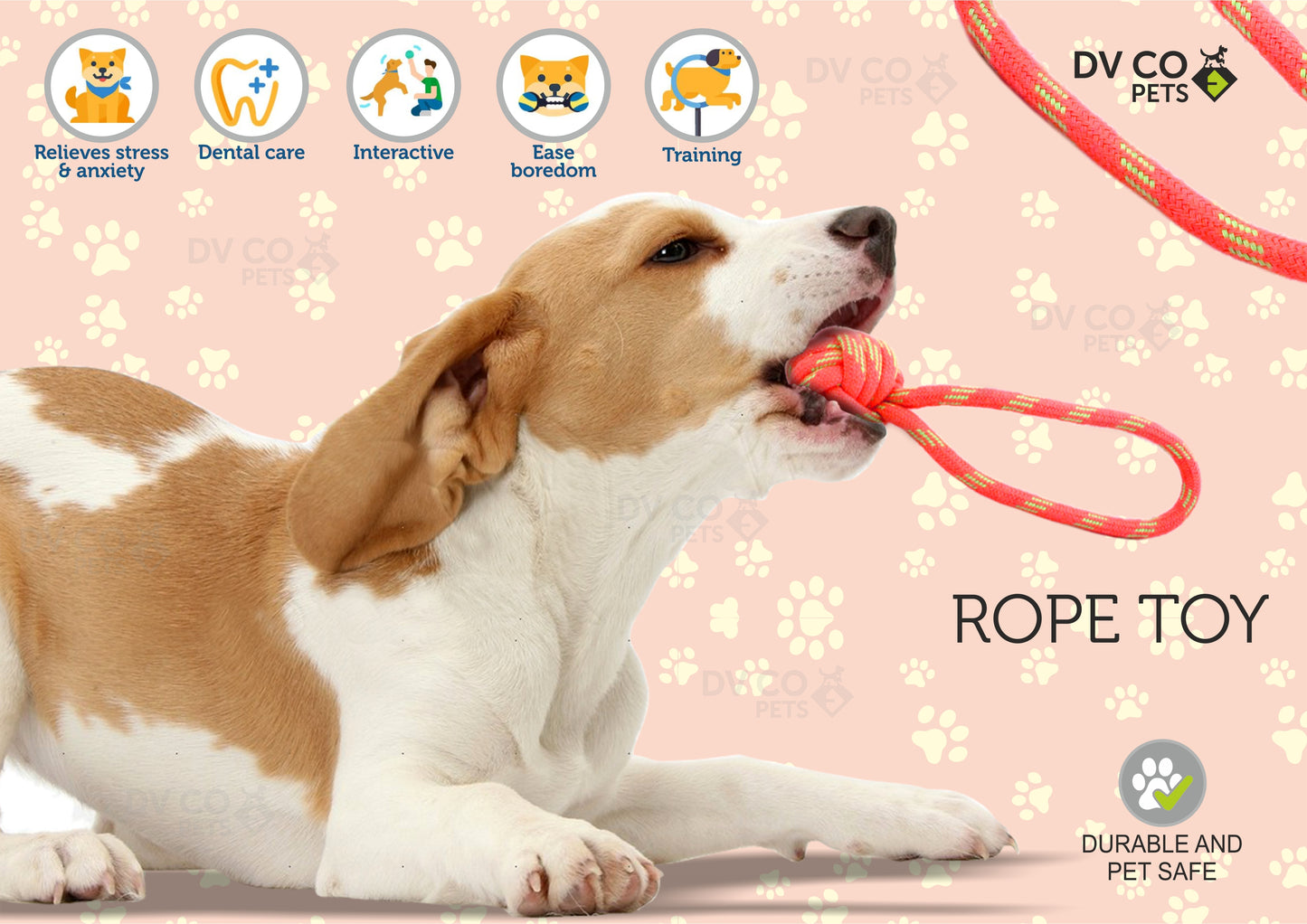 Dog Balls Rope Toy for Aggressive Chewers