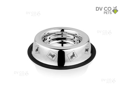 DV CO Stainless Steel Feeding Bowl for Pets | Water Bowl I Non-Toxic,Dishwasher Safe Pet Bowls for Dogs and Cats 16 OZ