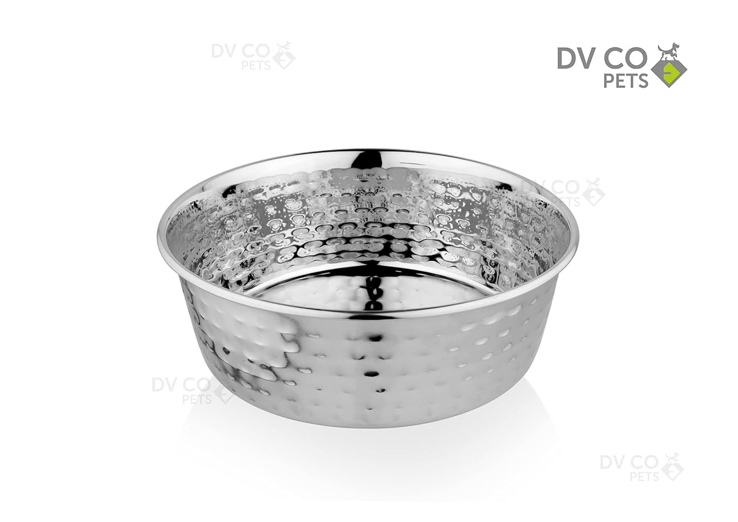 DV CO Stainless Steel Feeding Bowl for Pets | Water Bowl I Non-Toxic,Dishwasher Safe Pet Bowls for Dogs and Cats 2 QT