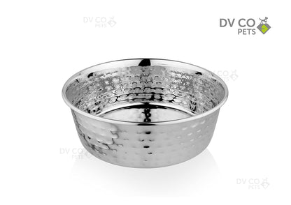 DV CO Stainless Steel Feeding Bowl for Pets | Water Bowl I Non-Toxic,Dishwasher Safe Pet Bowls for Dogs and Cats 2 QT