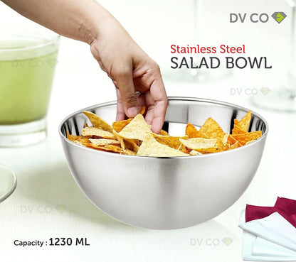 DV CO Stainless Steel True Capacity Mixing Bowl