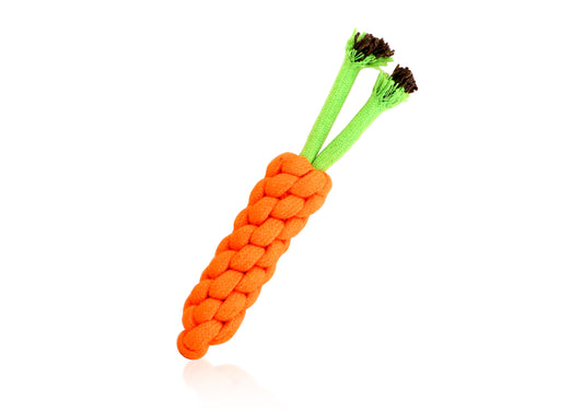 Carrot Shape Rope Chew Toy for Aggressive Chewers